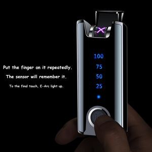 Modern Electric Arc Lighter With Top Fingerprint ID Touch Activation 27