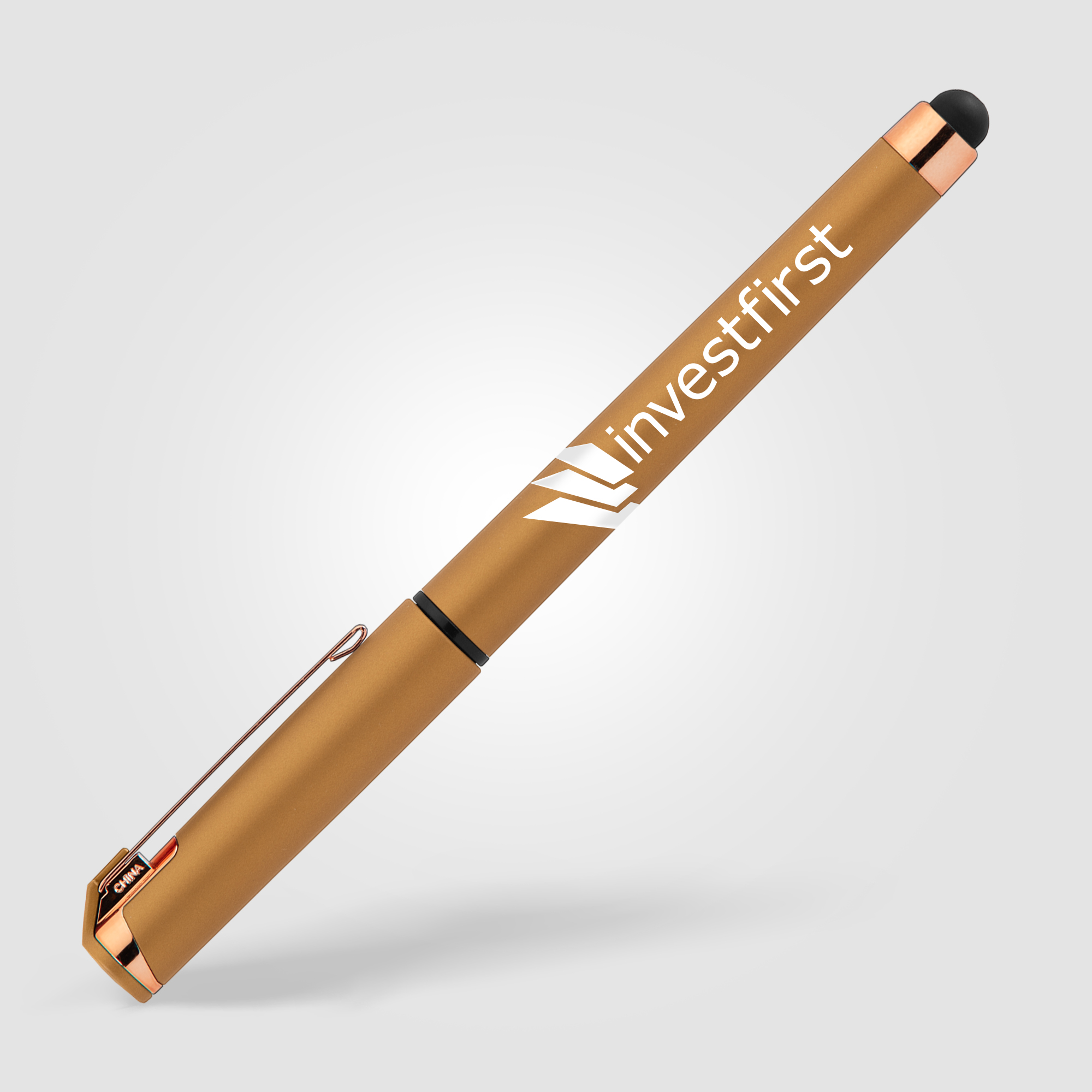 Islander Softy Rose Gold Metallic Designer Gel Pen w/ Stylus 31