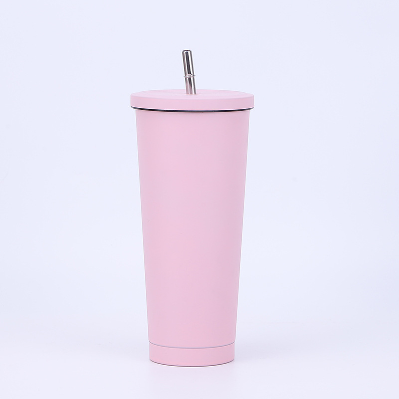 24 oz Vacuum Insulated Travel Mug with Straw 6