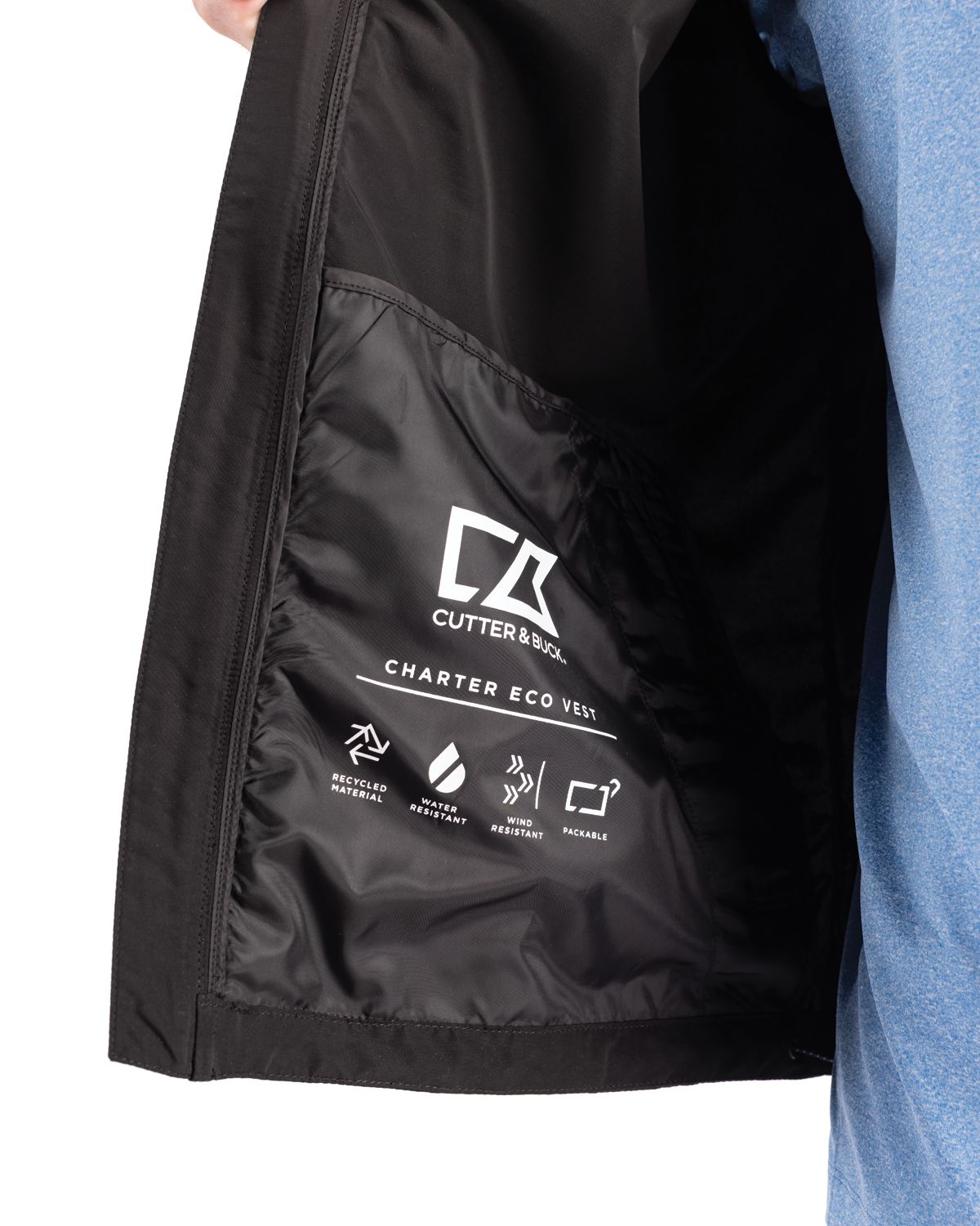 Charter Eco Recycled Mens Full-Zip Vest