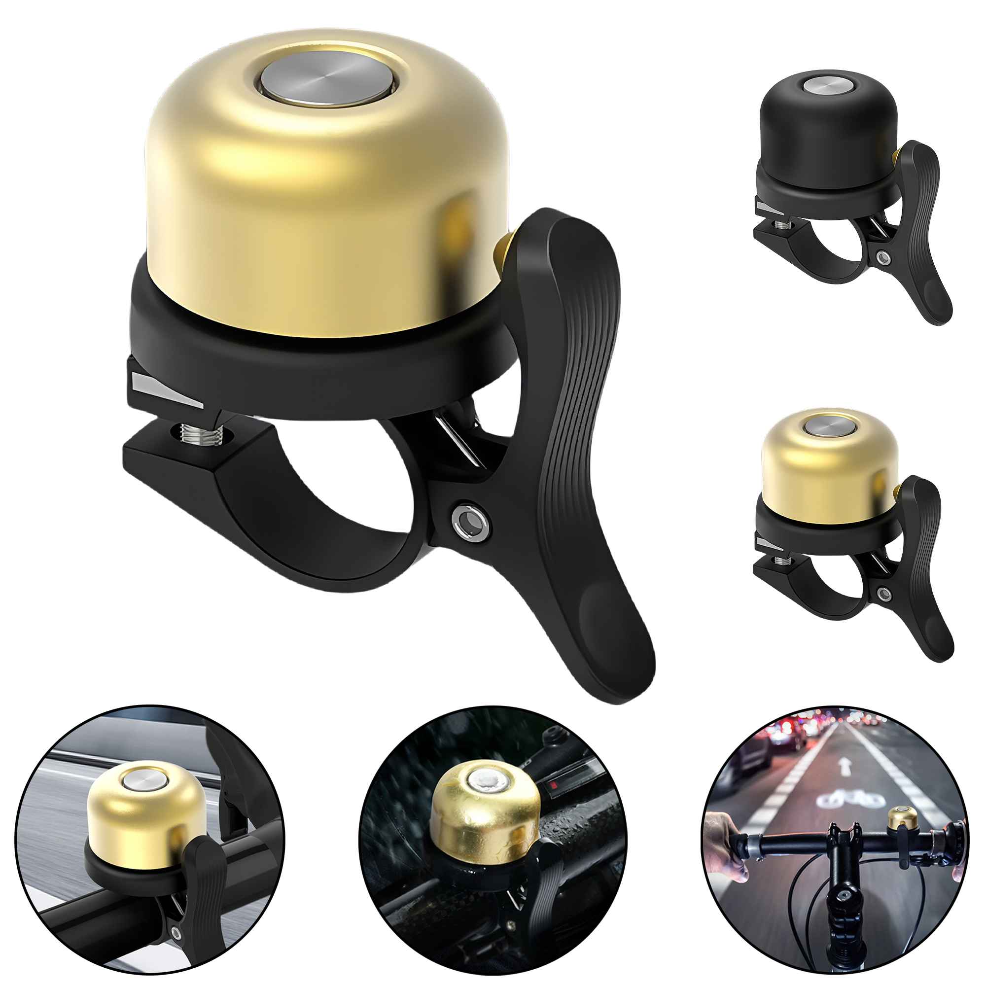 Bike Bell with Tracker Holder - Anti-Theft Bicycle Accessory 3