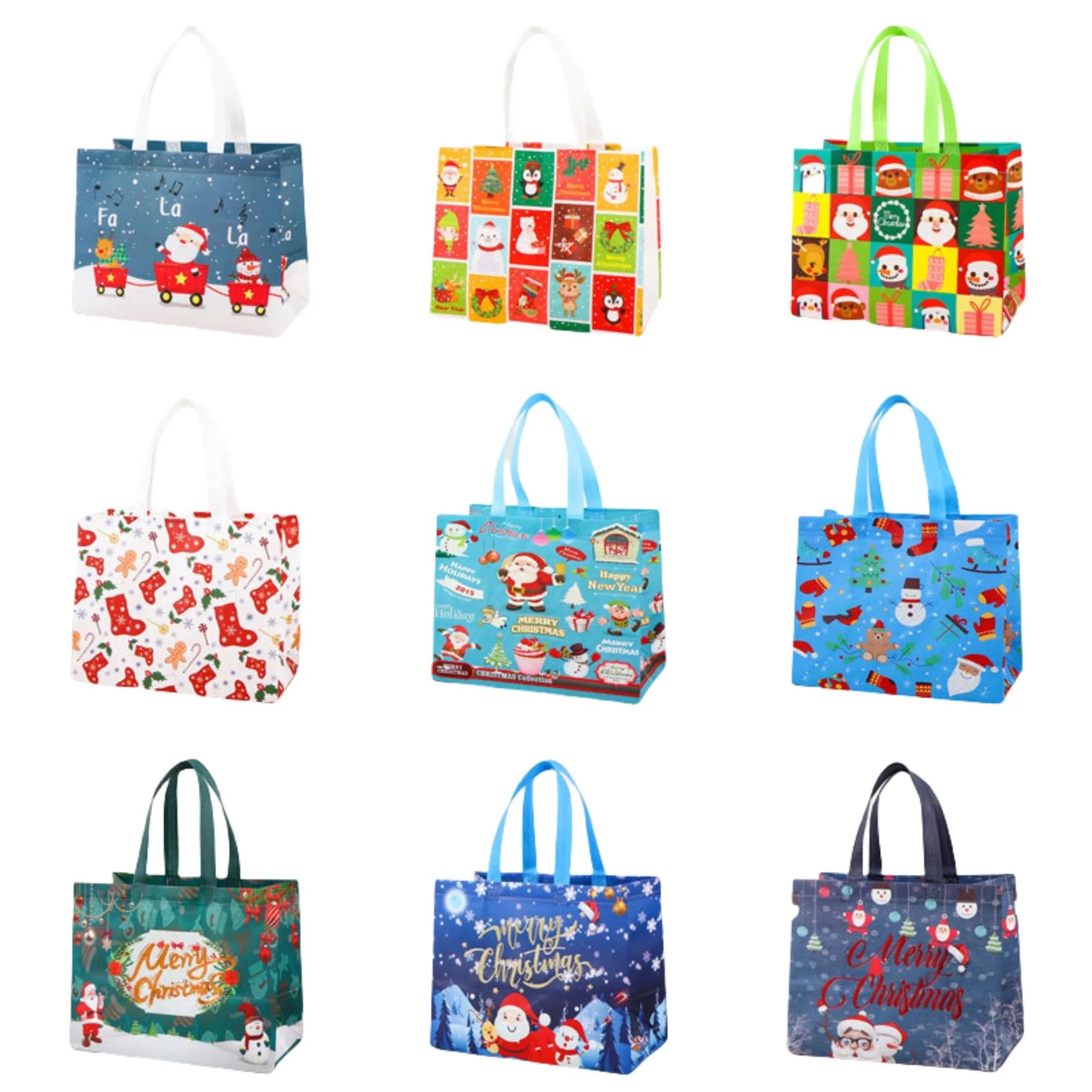 Reusable Non Woven Christmas Gift Tote Bag 5