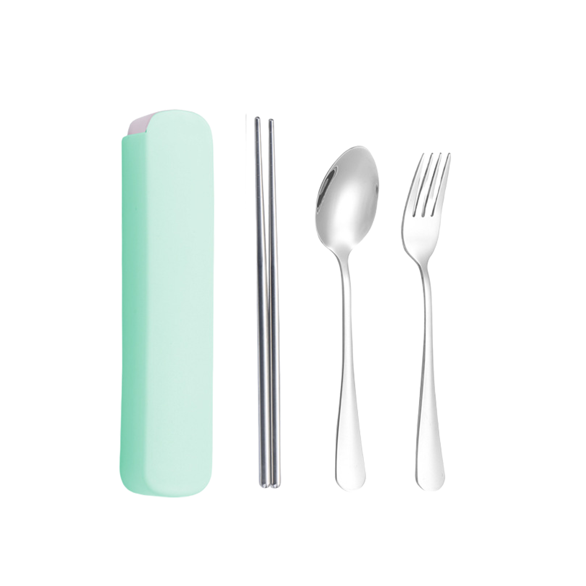 Stainless Steel Reusable Travel Cutlery Set 6