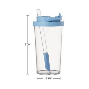 24oz Sippable Pearl Milk Tea Stretchable Straw Mug 13