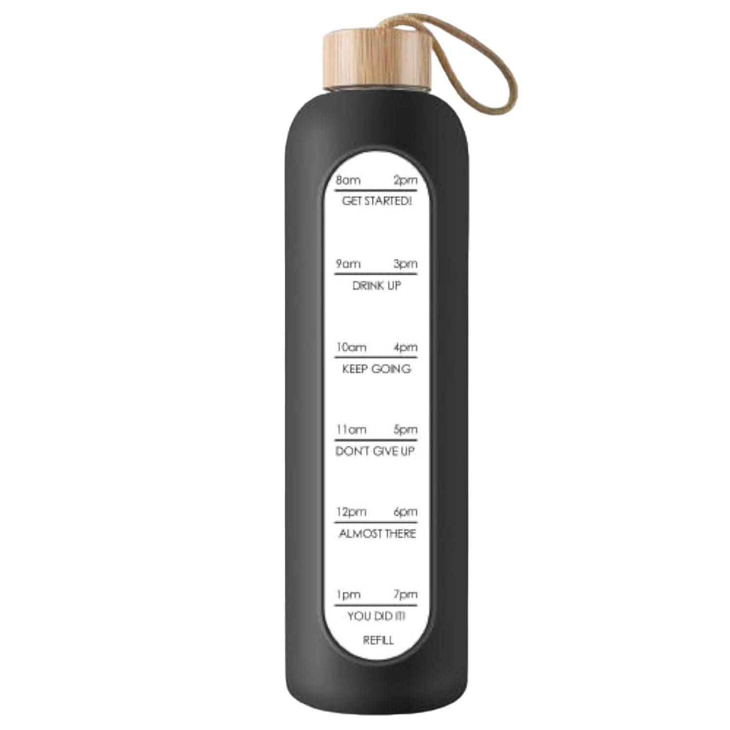 35oz Motivational Borosilicate Glass Water Bottle 5