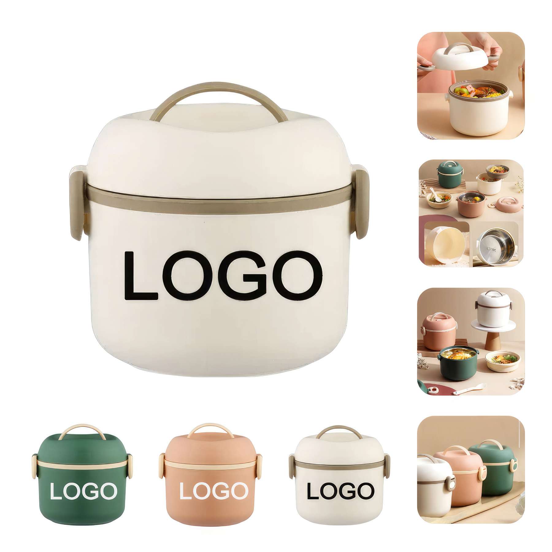 40 OZ Stainless Steel Lunch Container with Handle 2