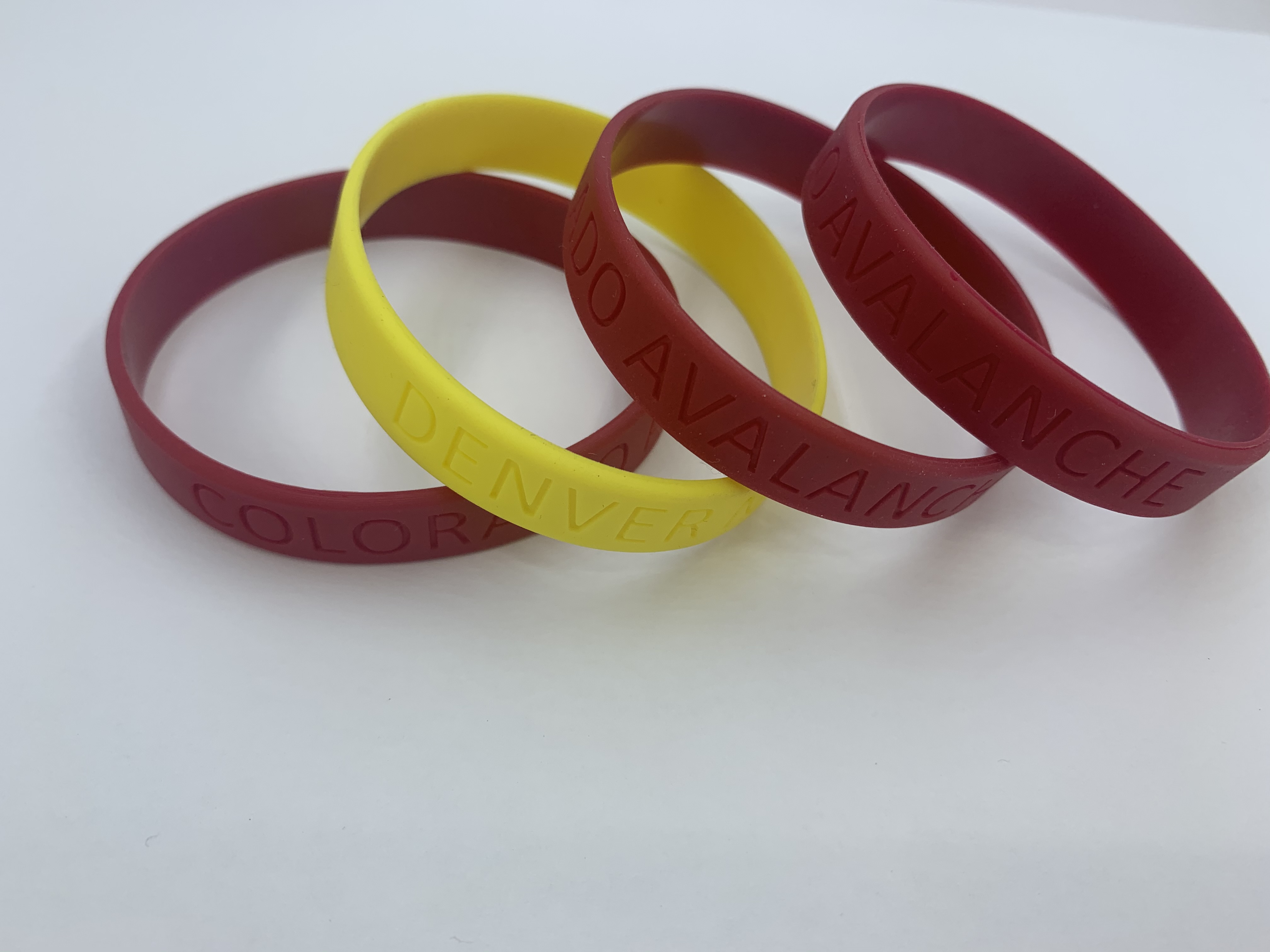 Debossed silicone bracelet 1