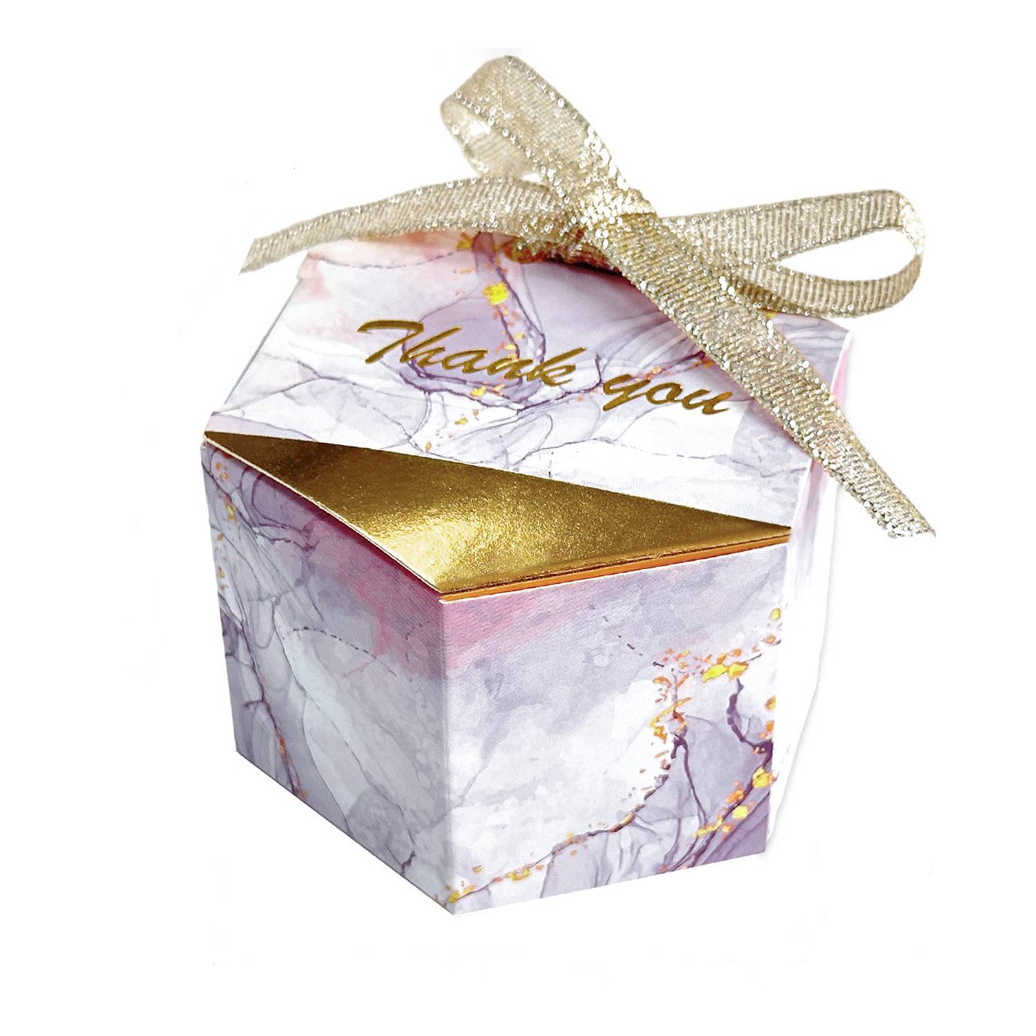 Hexagonal Ribbon Gift Box 1