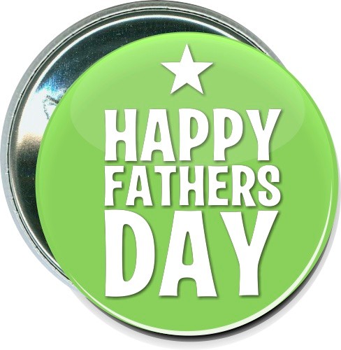 Happy Fathers Day Star, Holiday Button 2