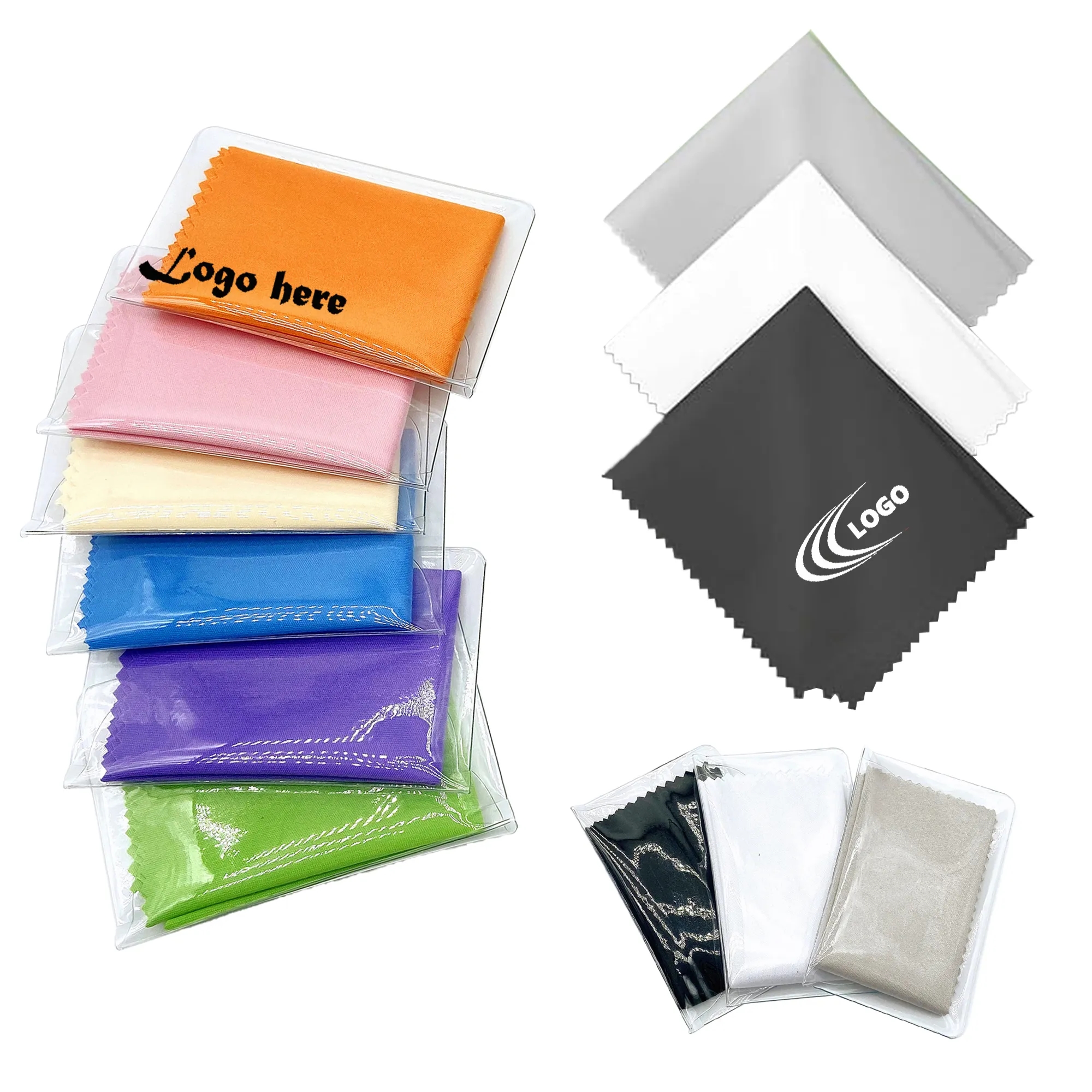 Microfiber Cleaning Cloth with PVC Bag Packaging