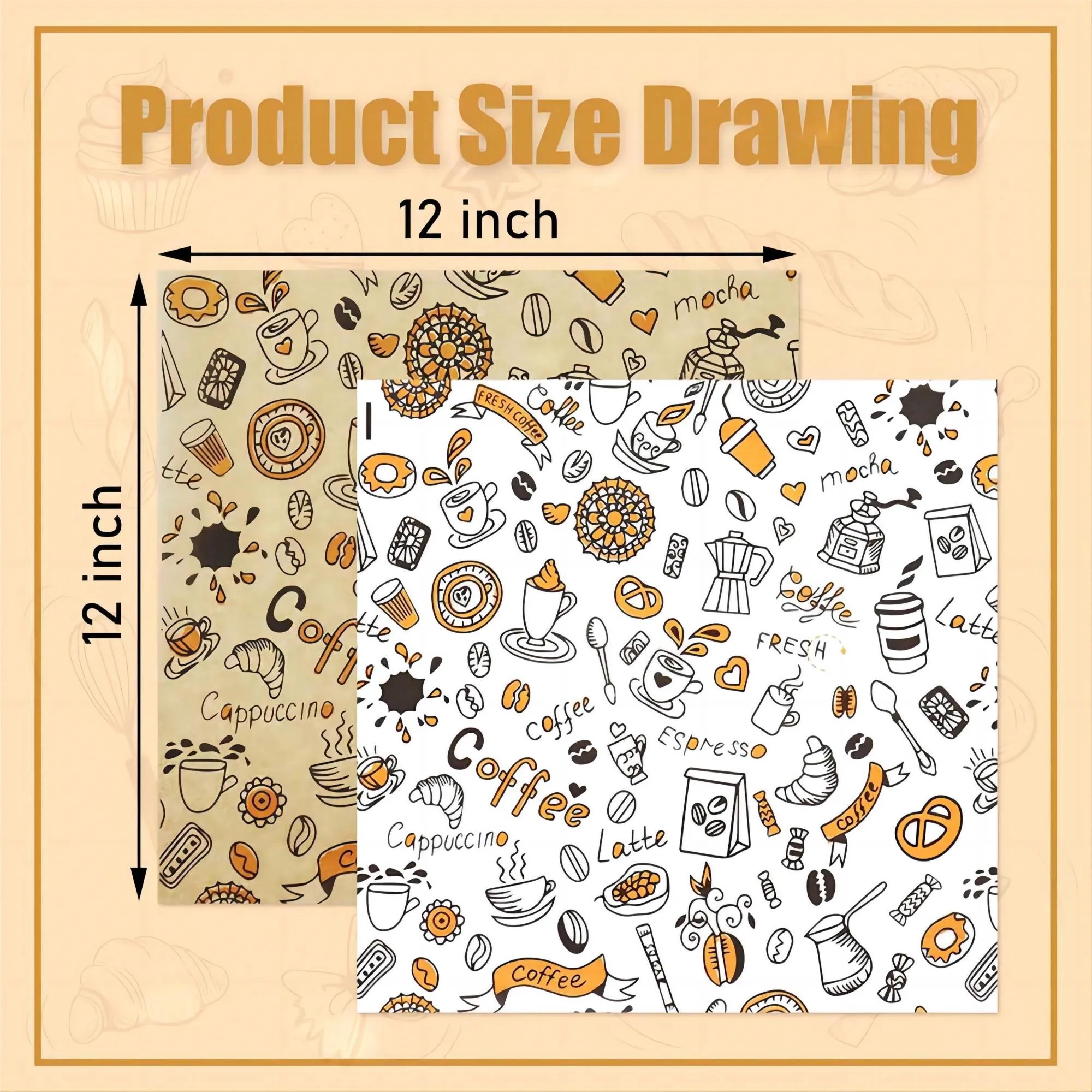 Printing Food Wrapping Paper MOQ5000PCS 1