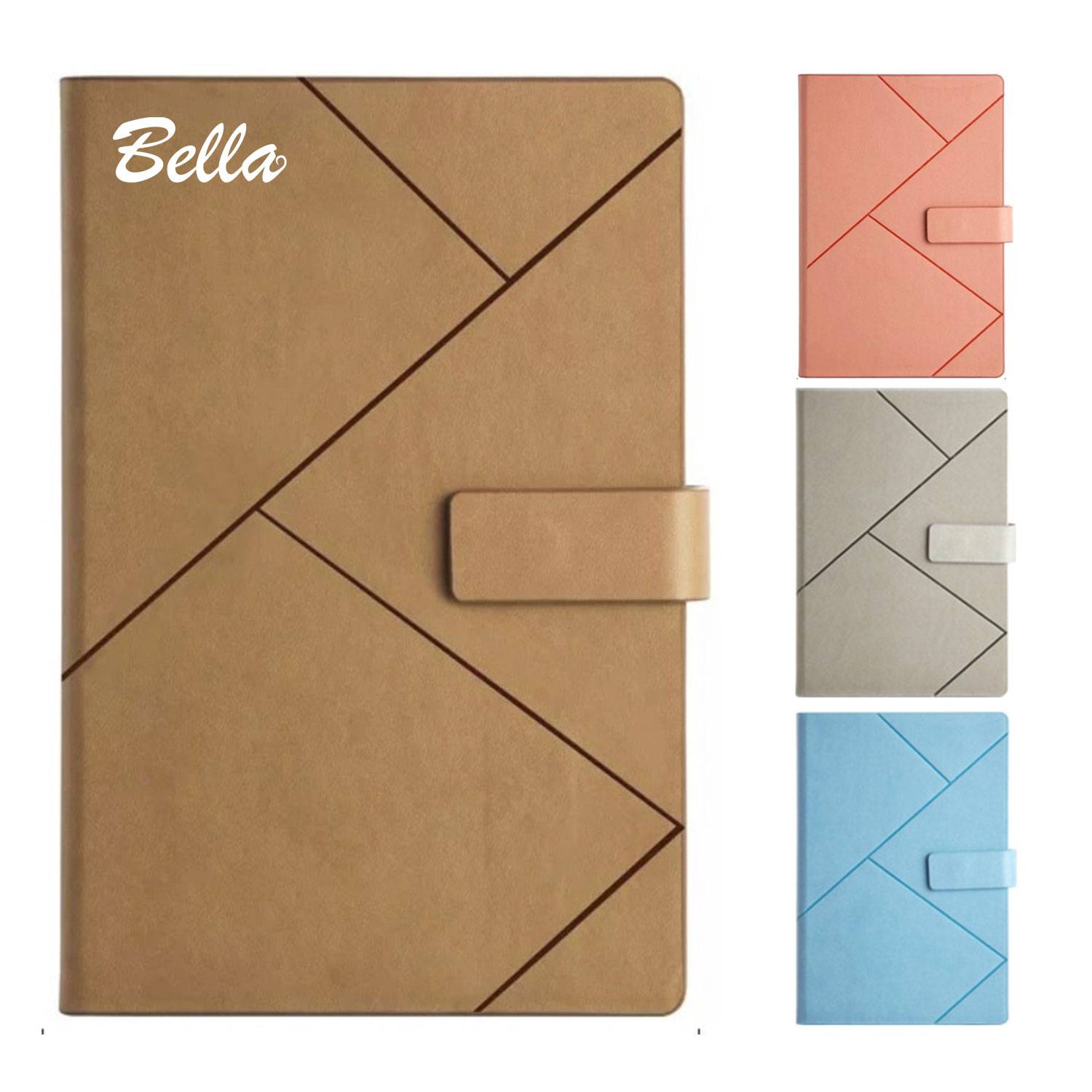 PU Magnetic Buckle Notebook W/ Pen Holder 5