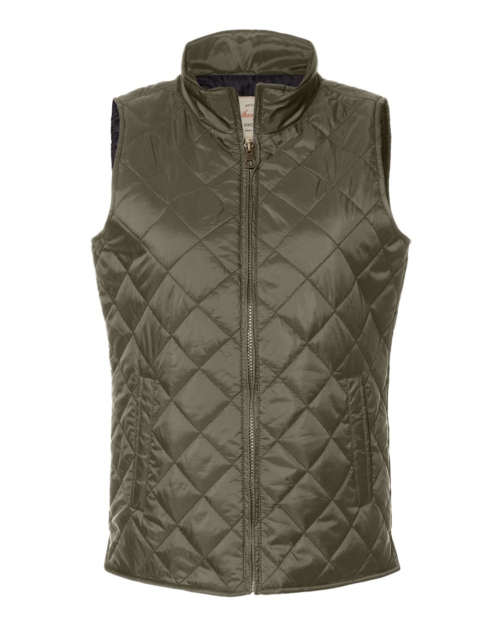 Women's Vintage Diamond Quilted Vest - W207359 4