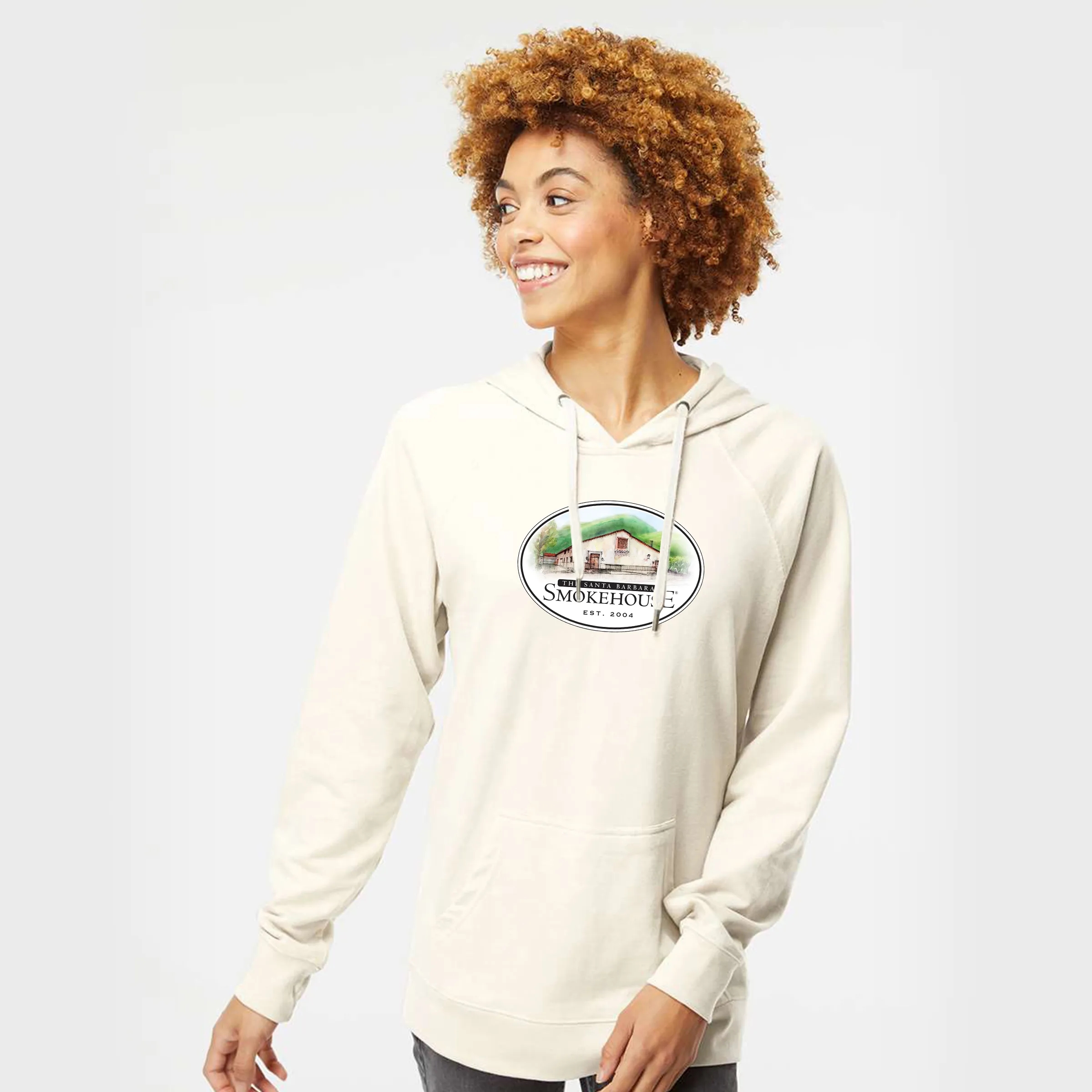 Unisex Lightweight Loopback Terry Hooded Pullover 24