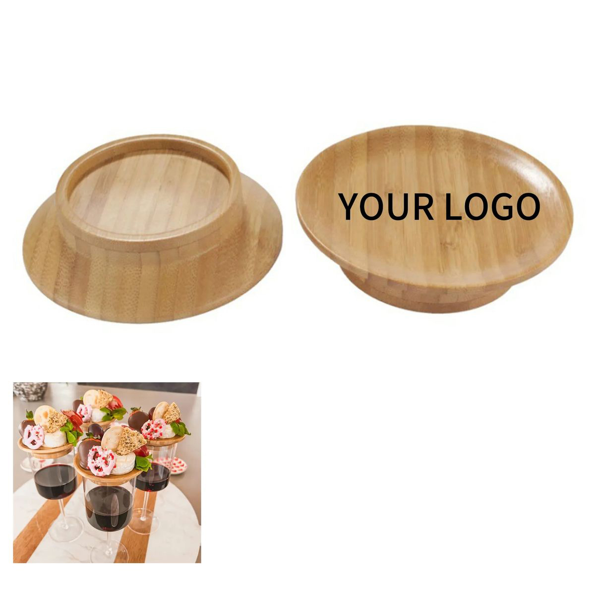 Wooden Coaster For Wine Bottles And Glassware 2
