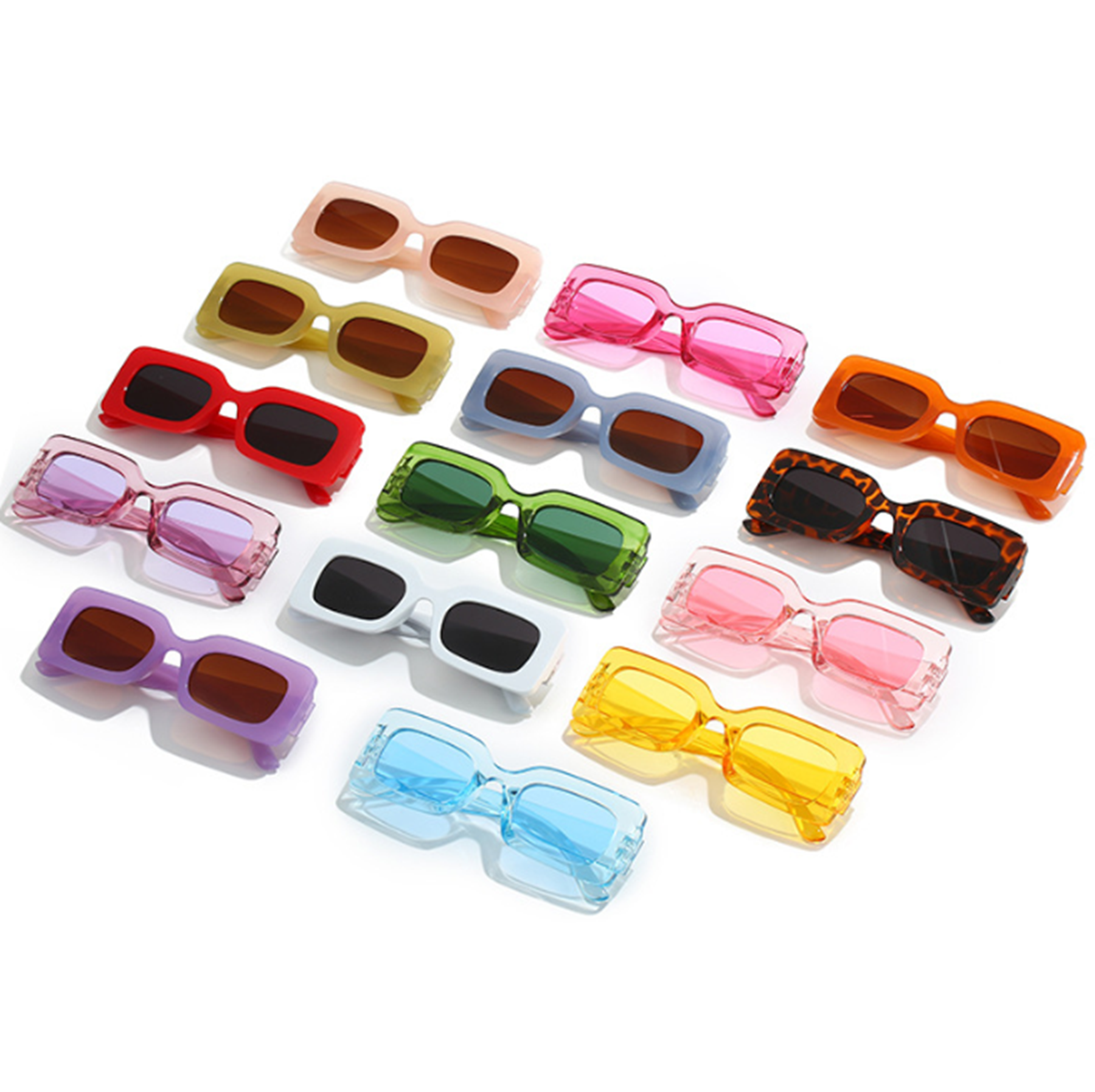 Rectangle Small Frame Square Sunglasses 12