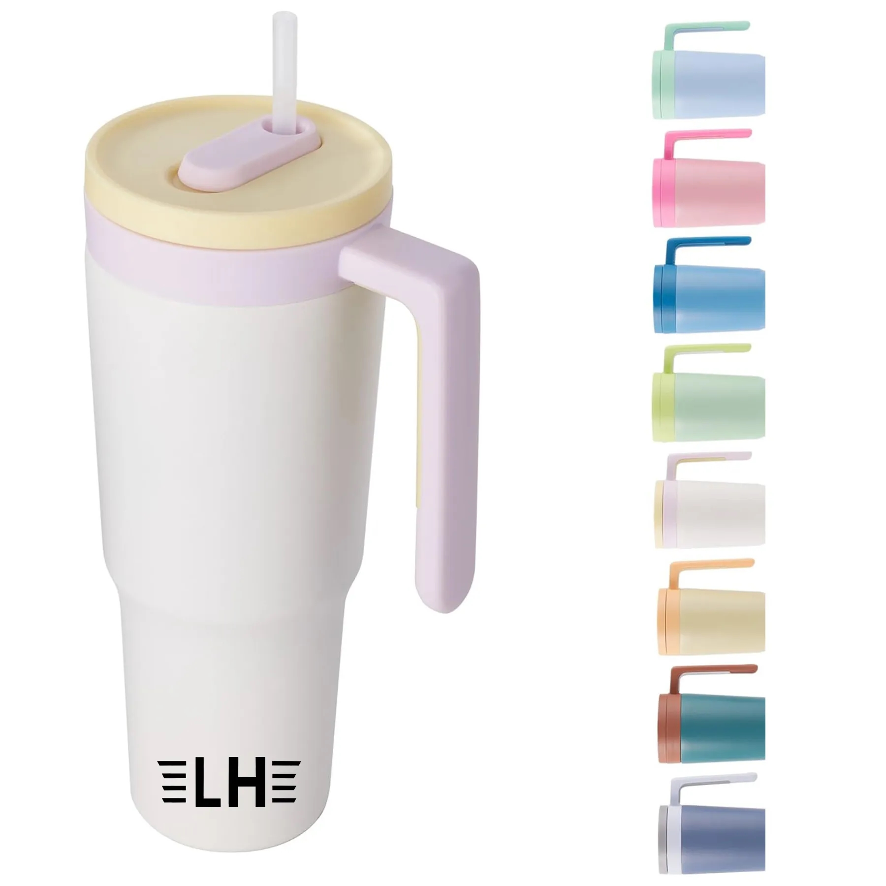 40oz Straw Stainless Steel Water Bottle Car Cup 2