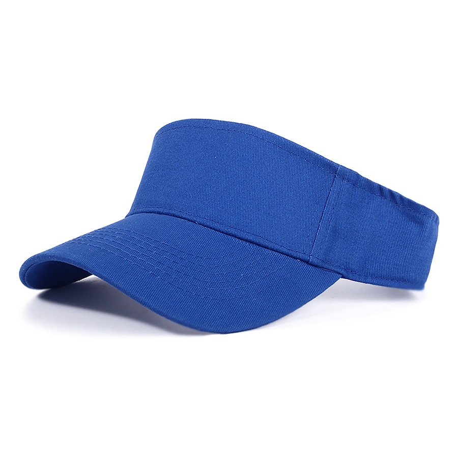 Stock Solid Color Cotton Visor - Sports Style 5