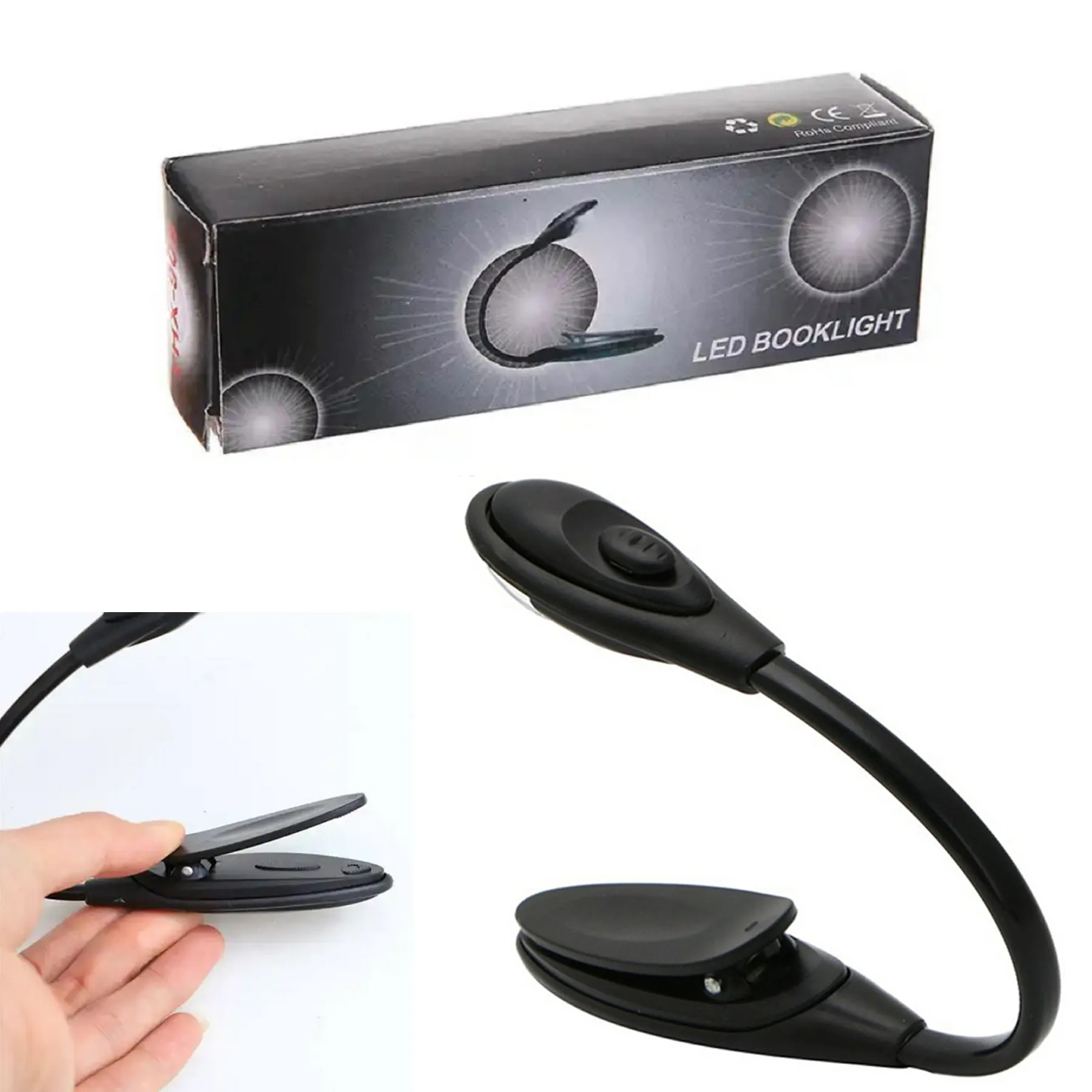 Travel Flexible LED Book Reading Light Mini Clip 8