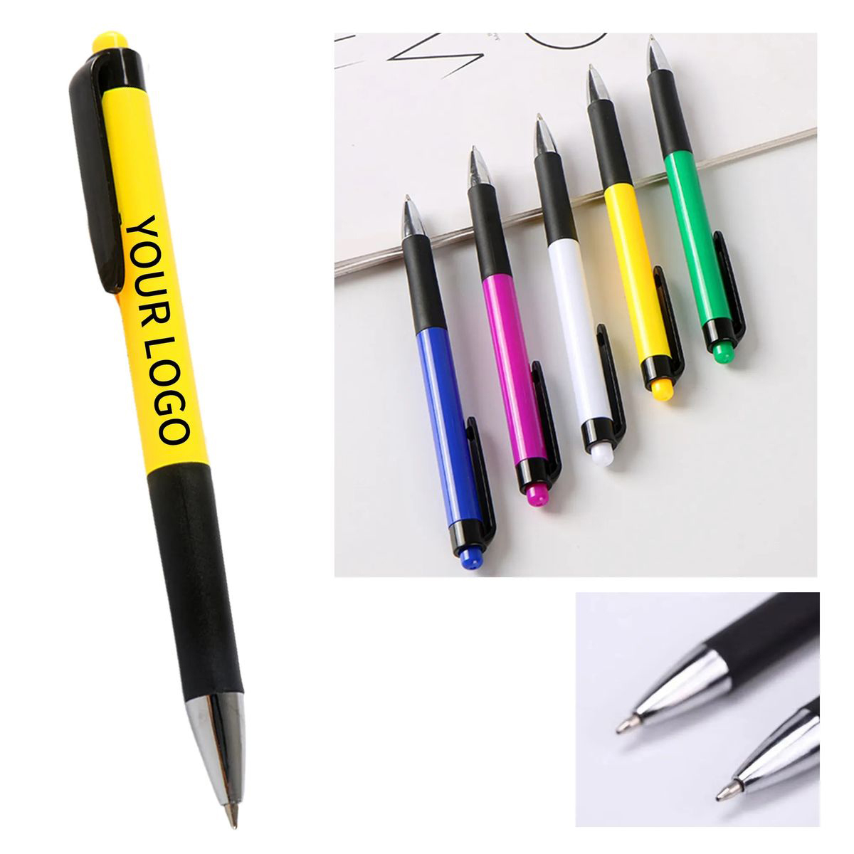 Lightweight Plunge Ballpoint Pens for Meetings 1
