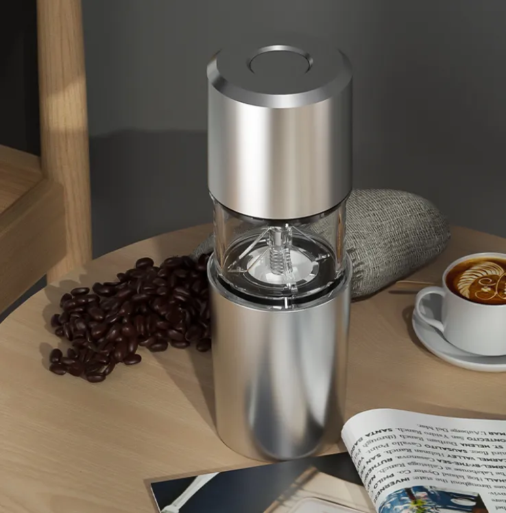 3 In 1 Electric Coffee Grinder Filter Cup 2