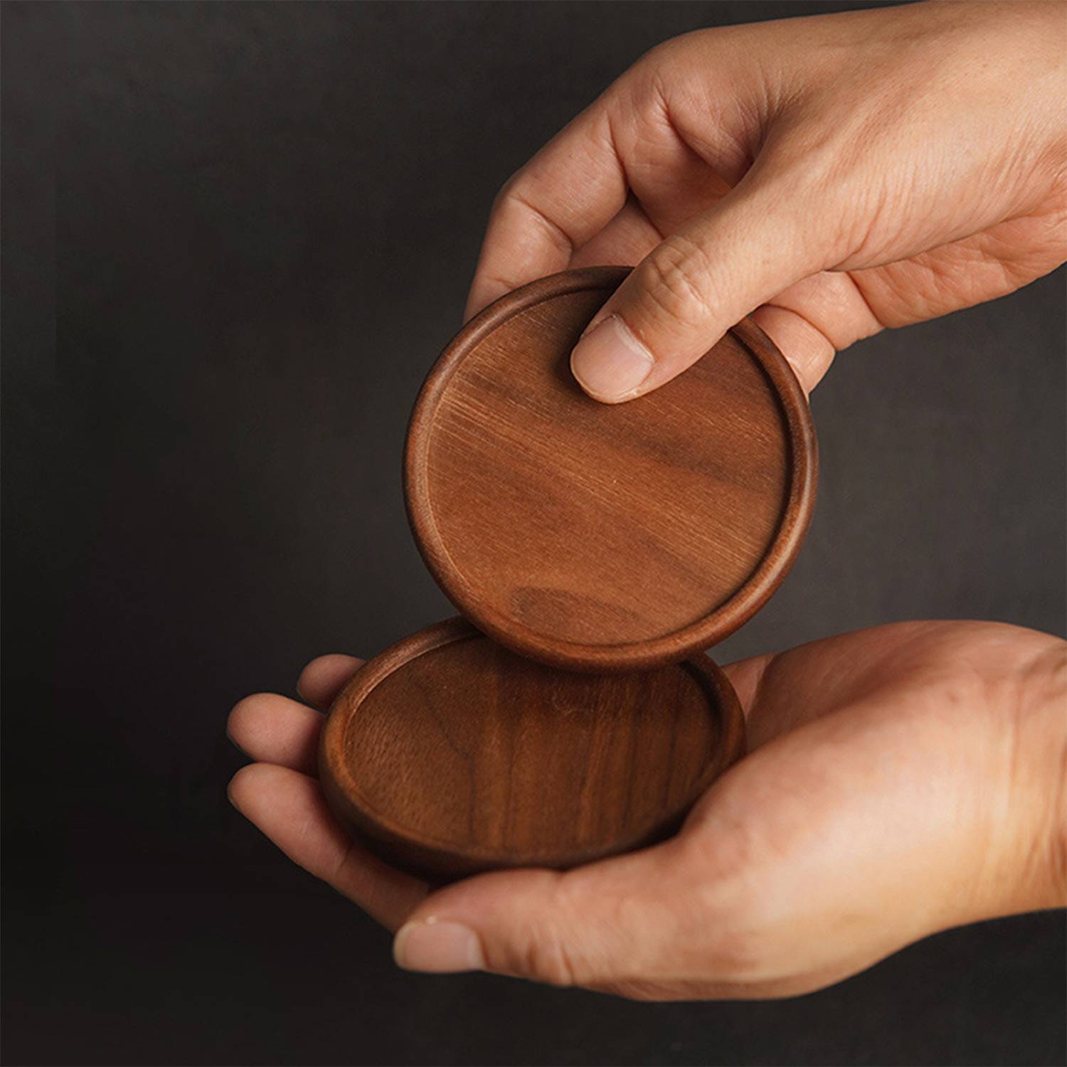 Black Walnut Wood Insulated Coaster 7