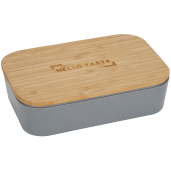 Bamboo Fiber Lunch Box with Cutting Board Lid 3