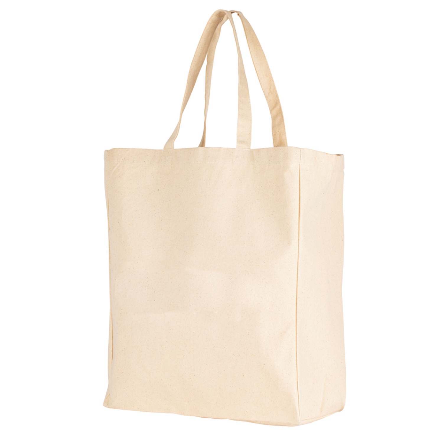 Cotton Gusset Grocery Tote Bag 1