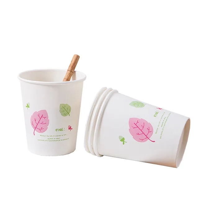 9oz Thickened Original Wood Pulp Disposable Paper Cup