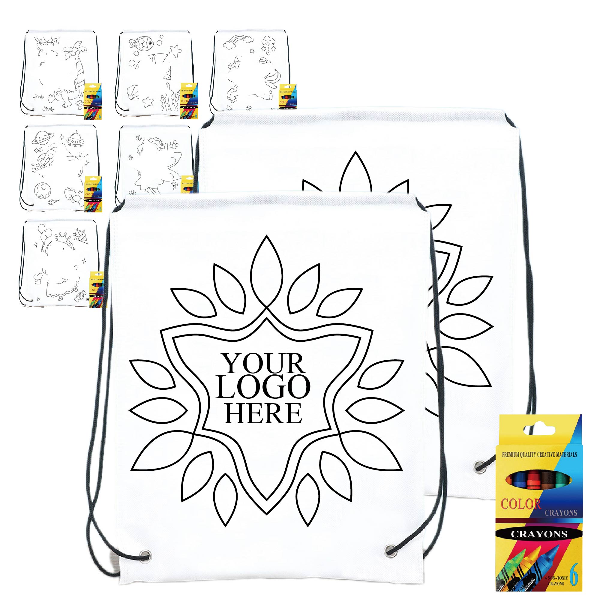 Graffiti Non-Woven Bag with Paintbrushes 1