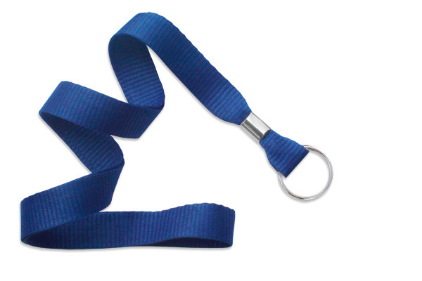 5/8" Blank Lanyard w/Split Ring (Royal Blue) 1