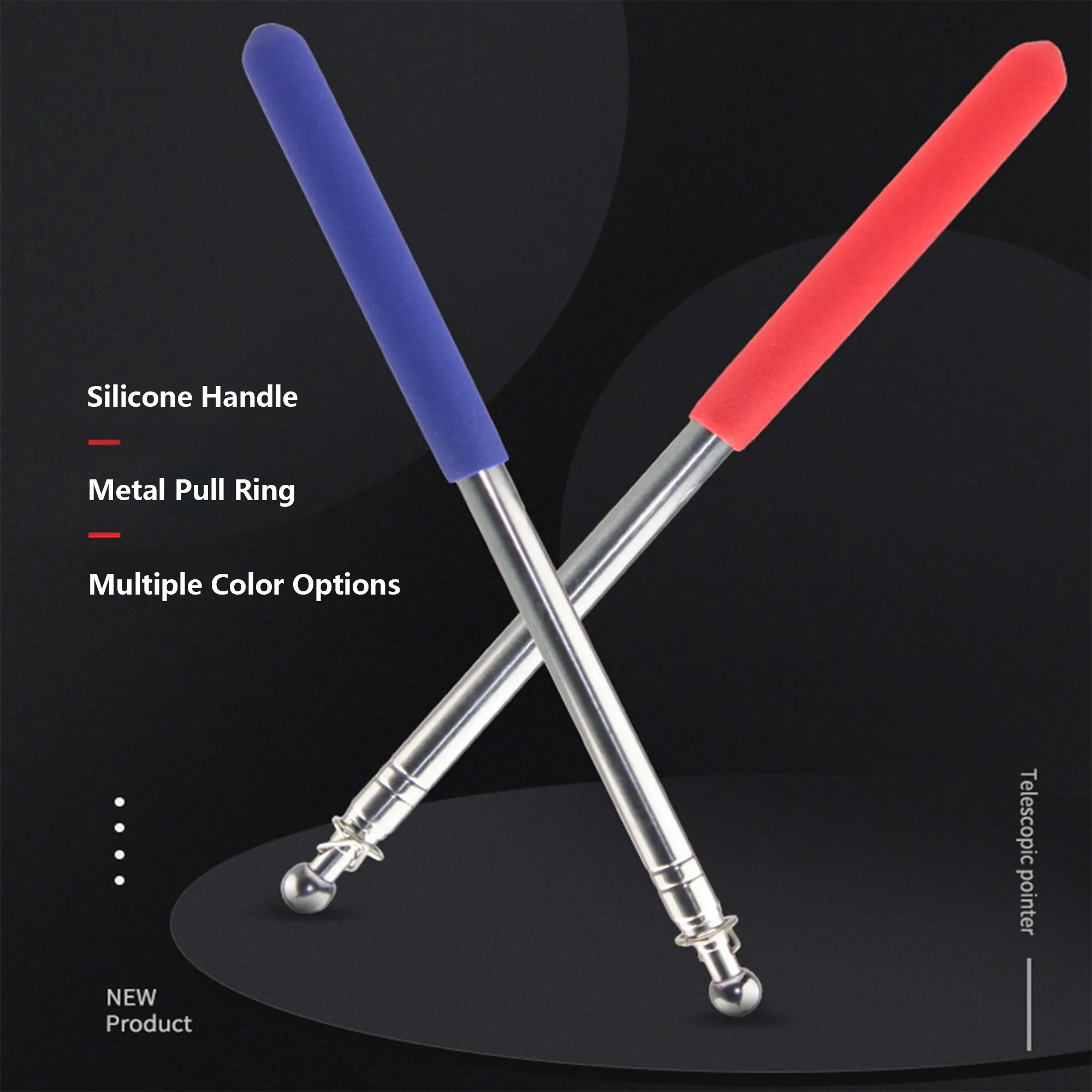 Handheld Stainless Steel Telescopic Flagpole 4