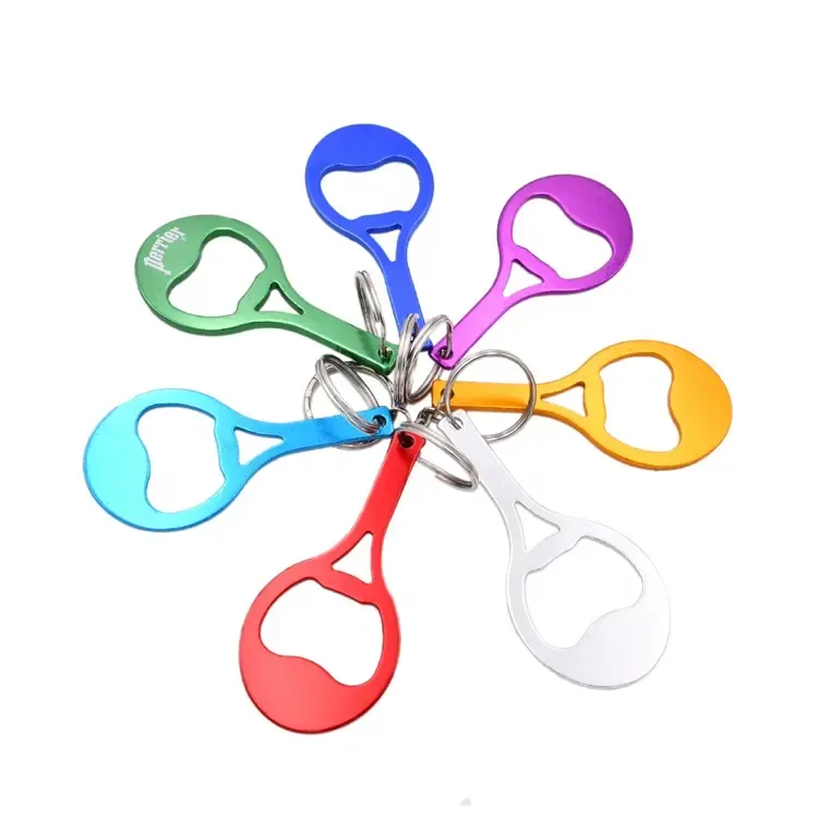 Tennis Racket Shape Bottle Opener w/Key Chain 6