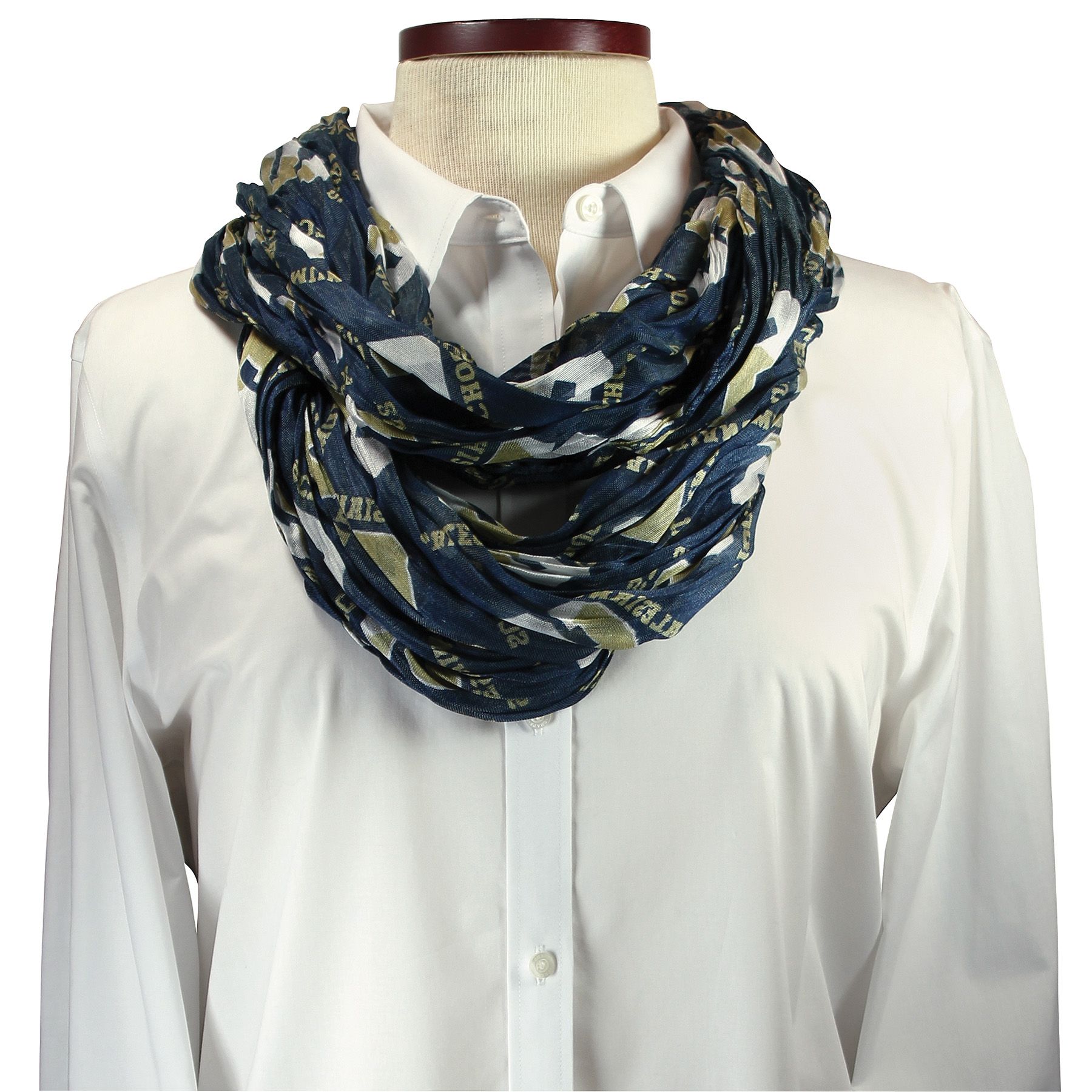 Custom Cotton Chiffon Infinity Scarf 2