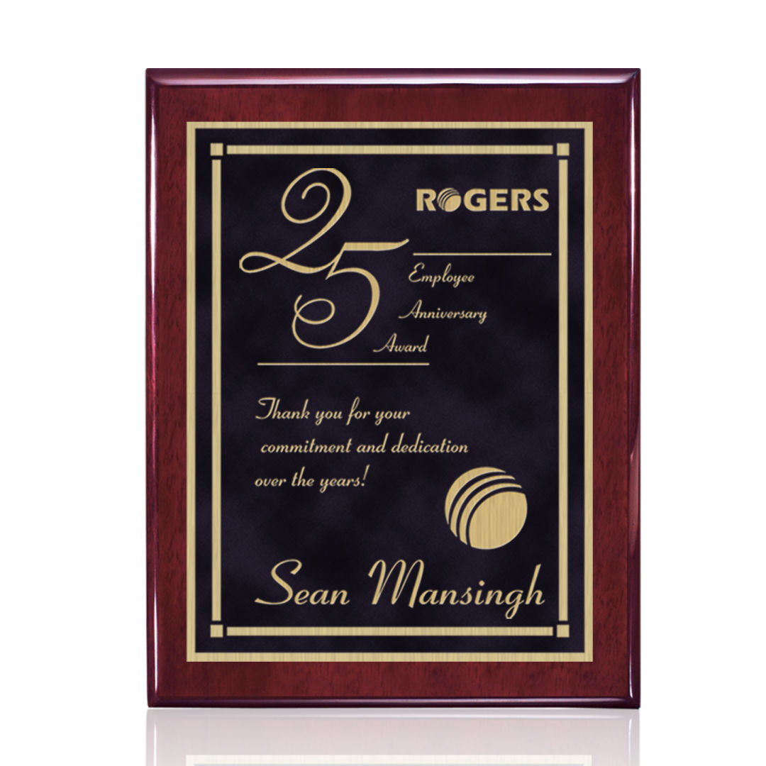 Oakleigh/Contempo Plaque - Rosewood/Black 3