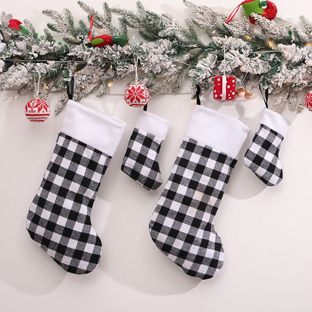 Small Christmas Plaid Sock 6