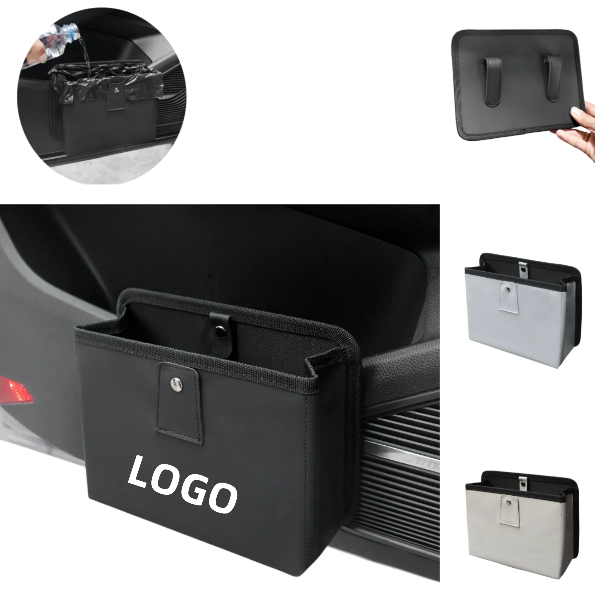 Car Mounted Garbage Bin Door Mounted Storage Box 5