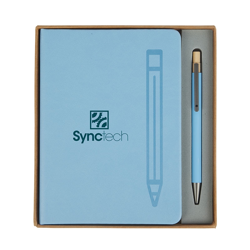 Manhattan II Gift Set w/ Magnetic Journal & Recycled Pen 49