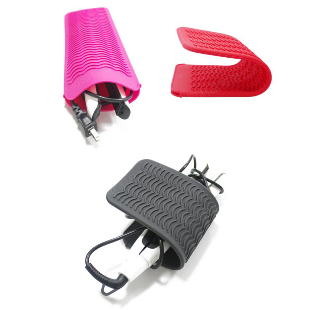 Heat Proof Silicone Mat Pouch For Hair Tools 5