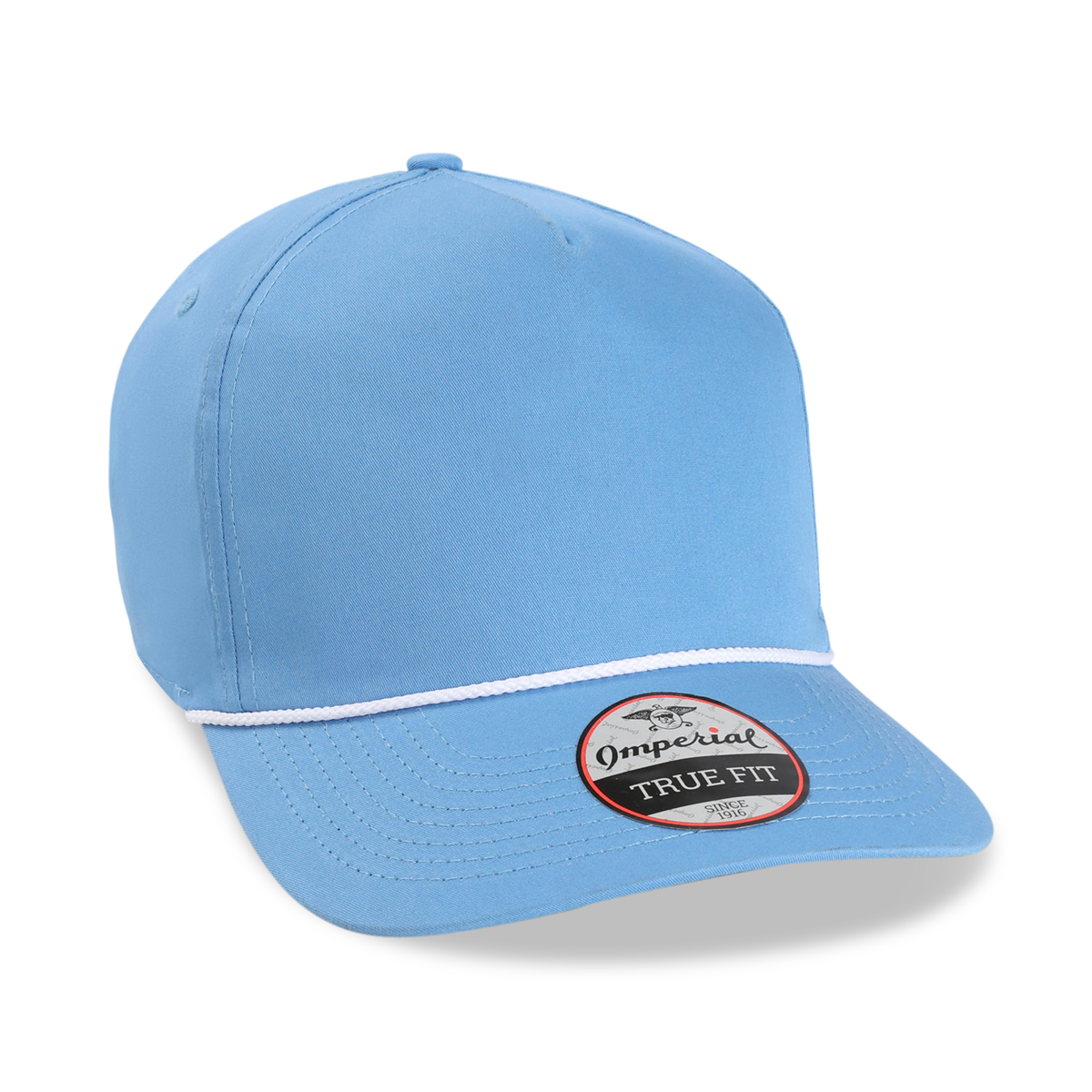 Imperial 5056 5-Panel The Barnes Cotton Rope Cap w/ Leatherette Patches or Embroidery 26