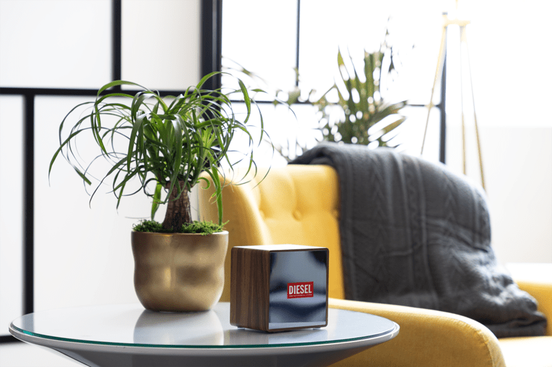 Orbit Wood Grain Mirror Light-Up Speaker 75