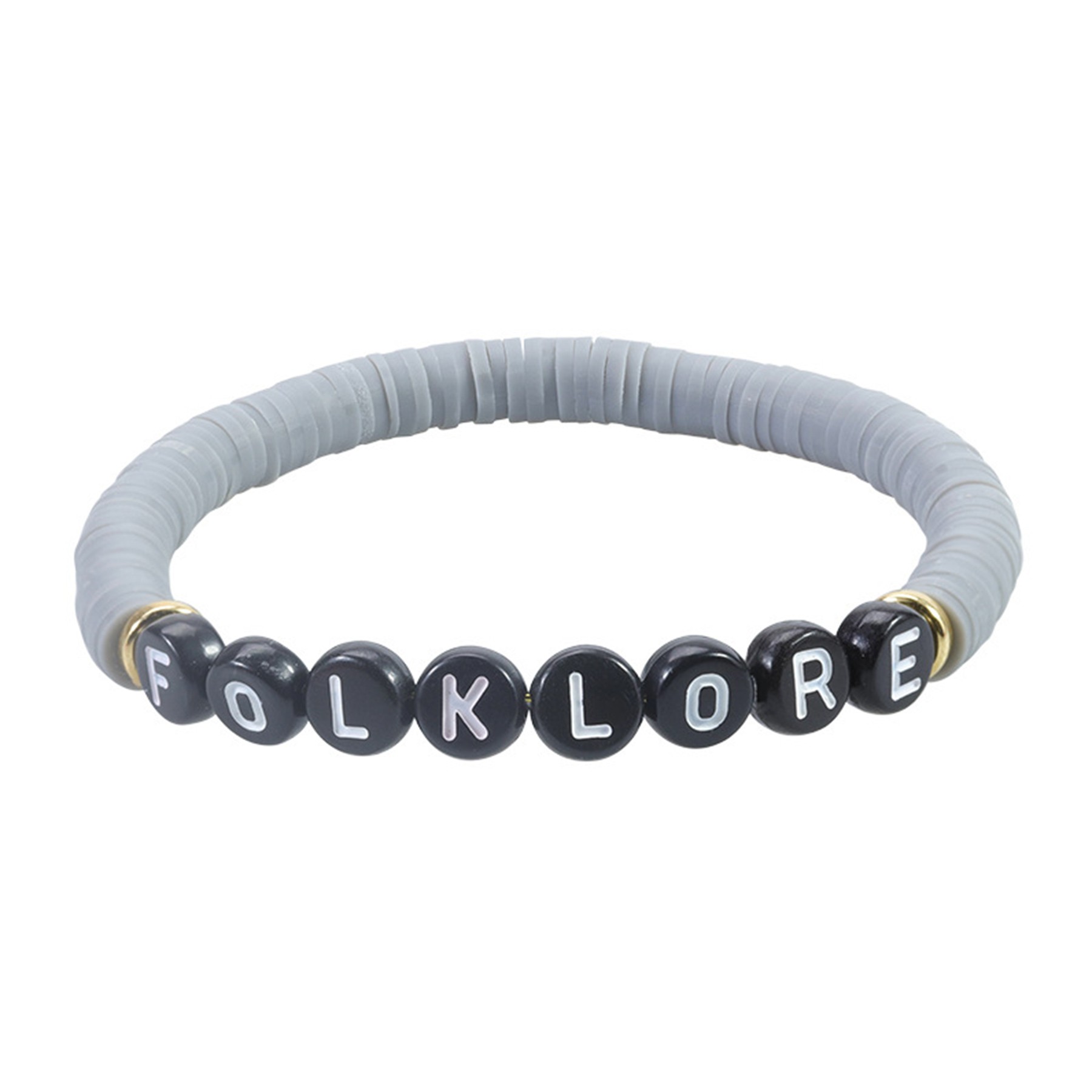 Concert Fan Letter and Number Polymer Clay Bracelet 6