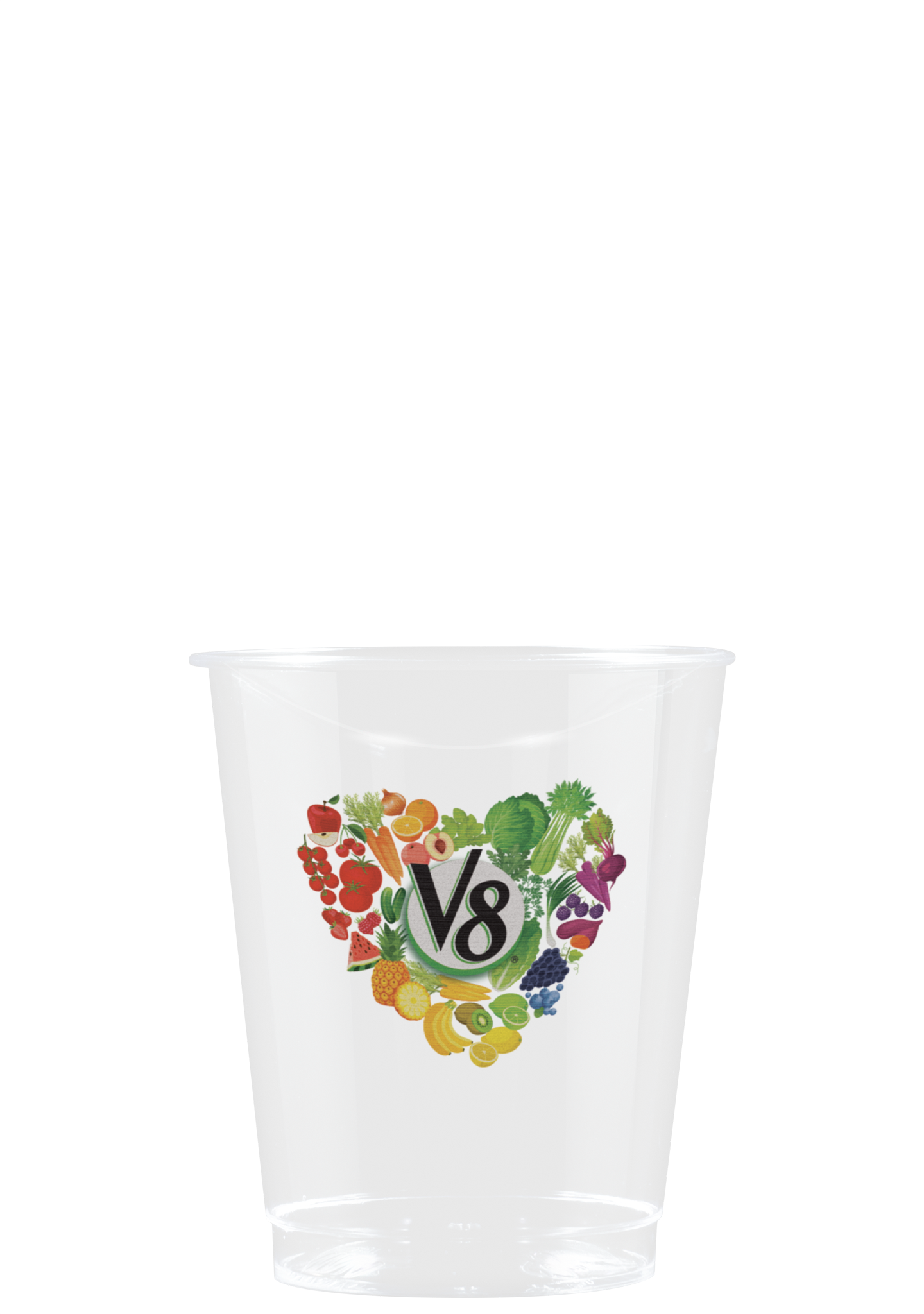 5 oz Hard Plastic Smooth Cup Clear Digital Print 2