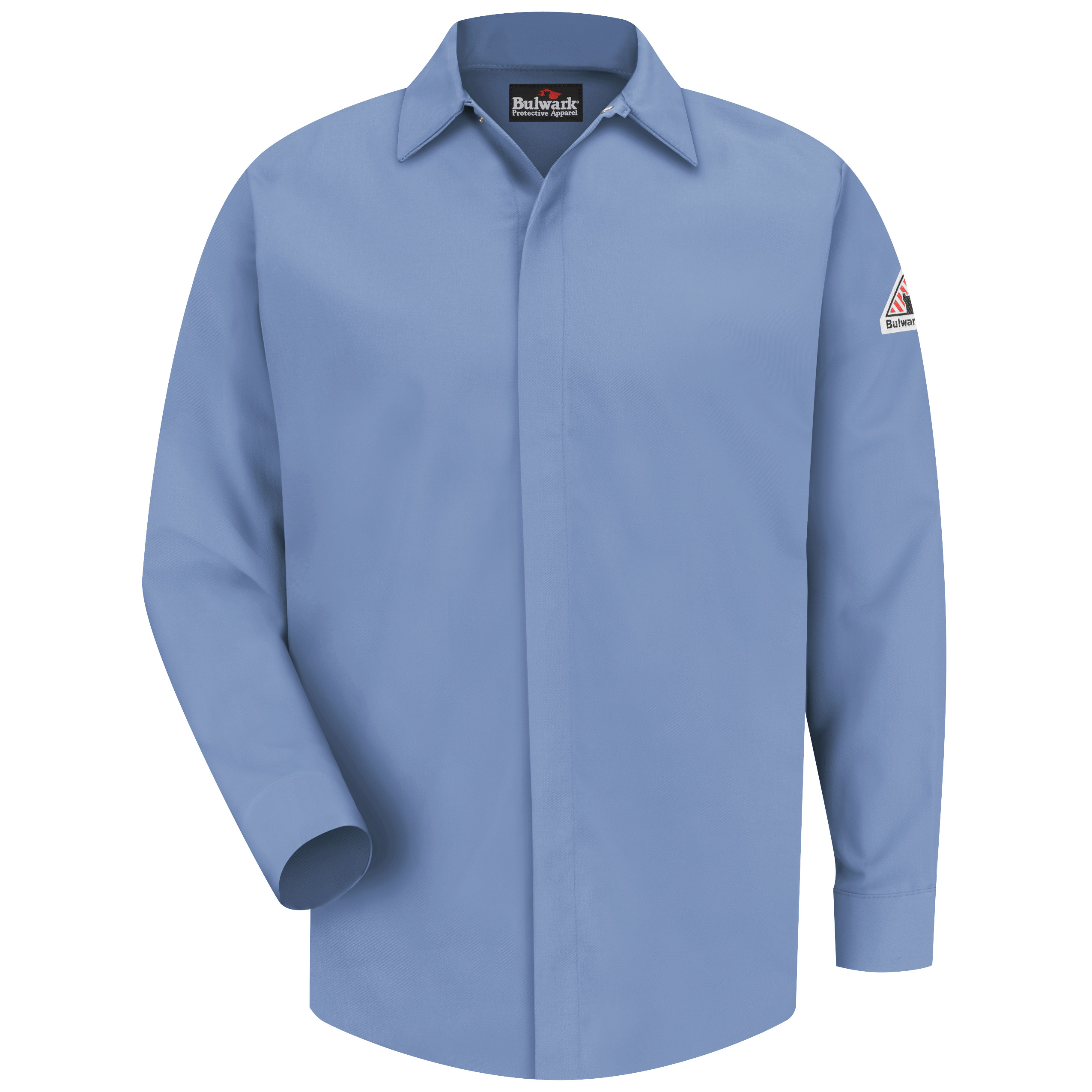 Bulwark® Men's Midweight FR Pocketless Concealed-Gripper Work Shirt 4
