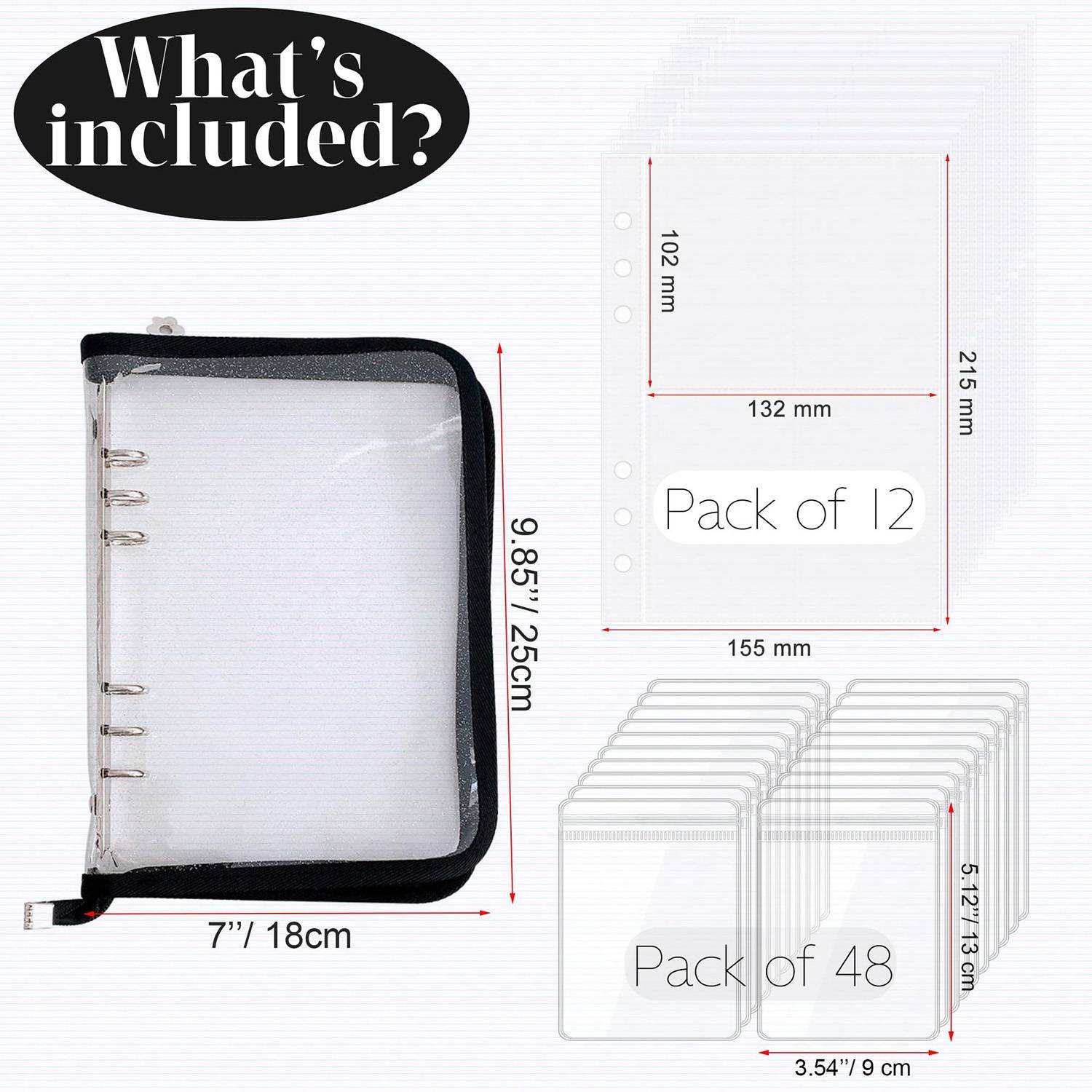 PVC Transparent Jewelry Book Storage Case 15