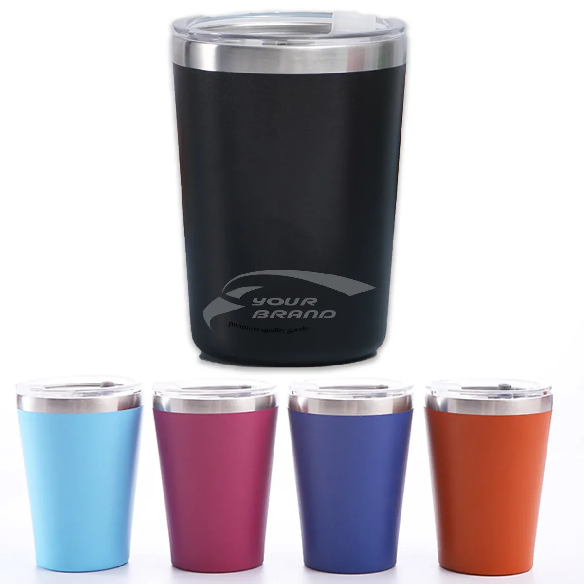 Portable Stackable Vacuum Insulated Tumblers With Clear Lid 3