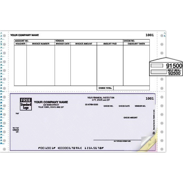 Continuous Bottom Accounts Payable Check 2
