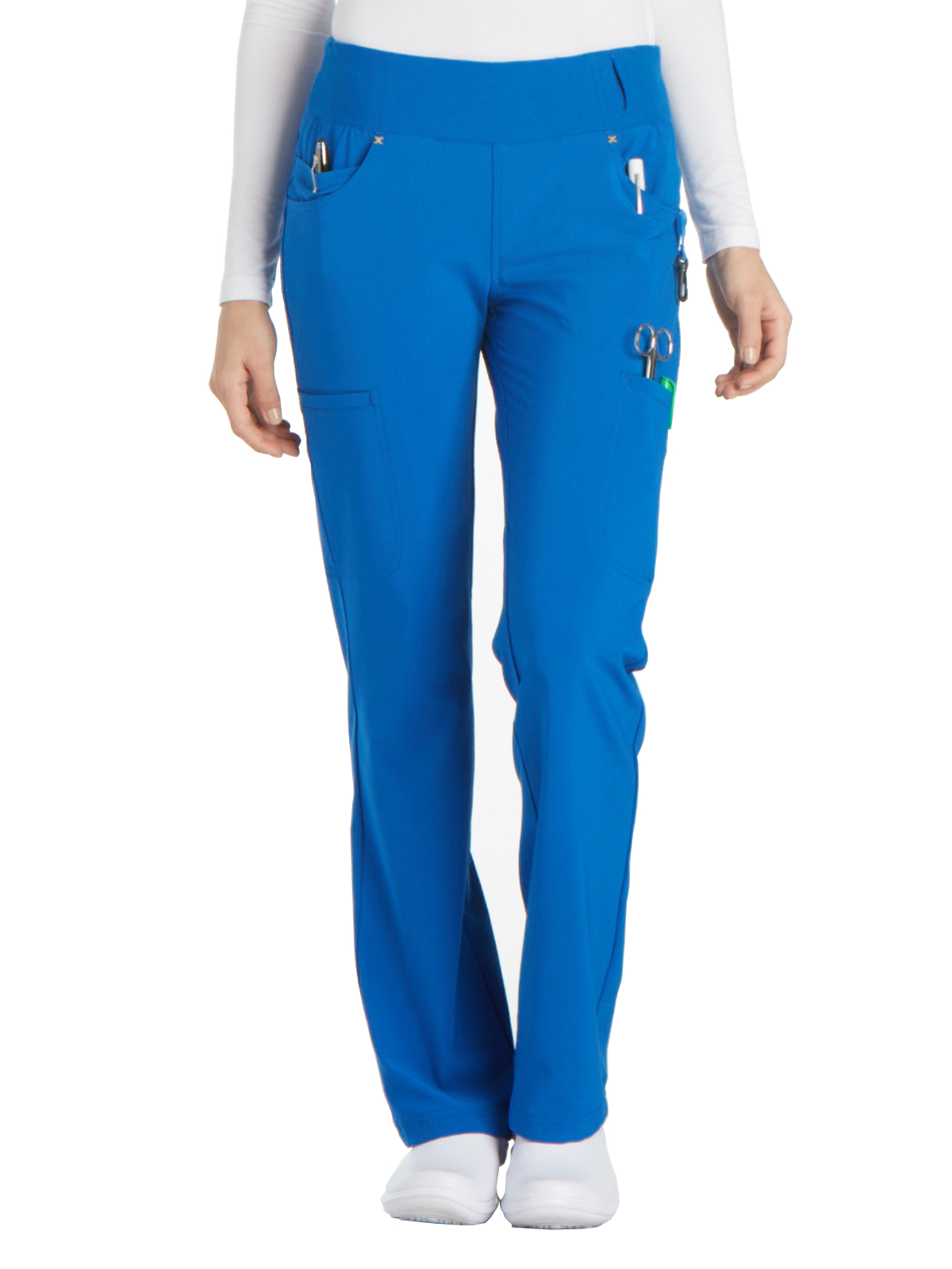 Cherokee - iFlex - Mid Rise Straight Leg Comfort Knit Waistband Pull-on Pant 22