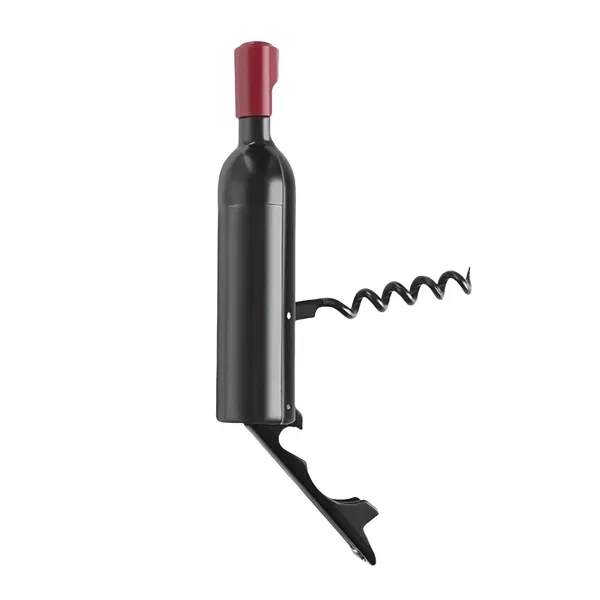 Wine Bottle Fridge Magnets with Red and Cup Openers 6