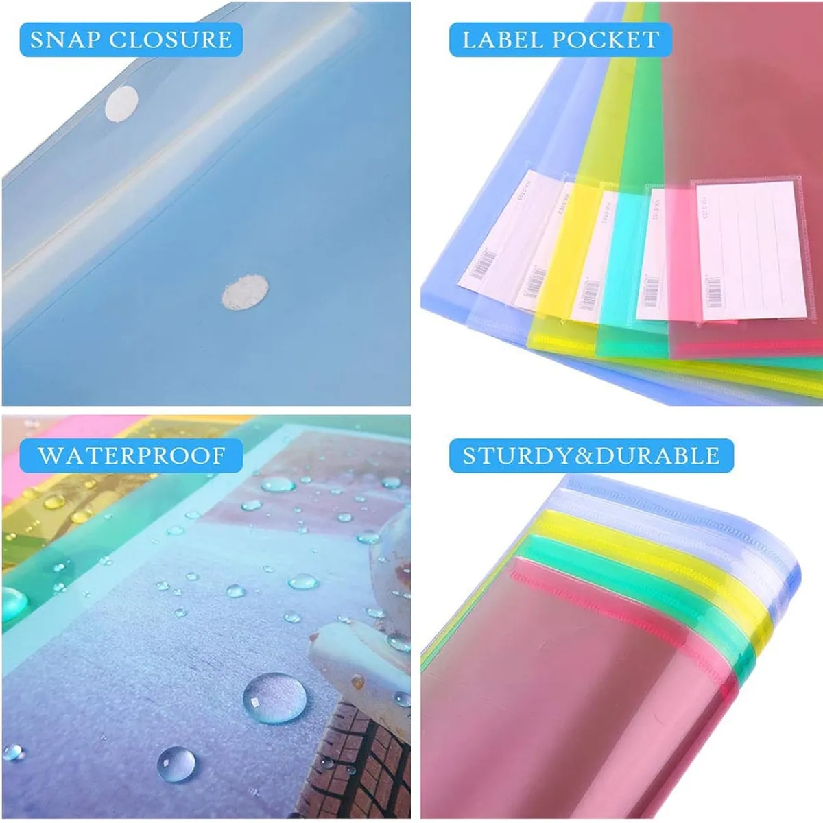 Transparent A4 File Envelopes 5